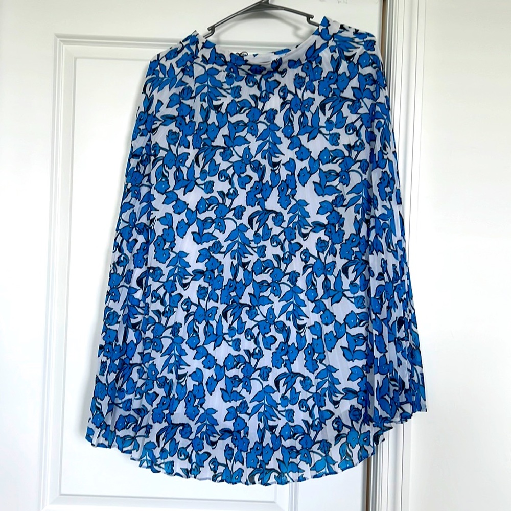 Whistles Midi Pleated Floral Skirt Small